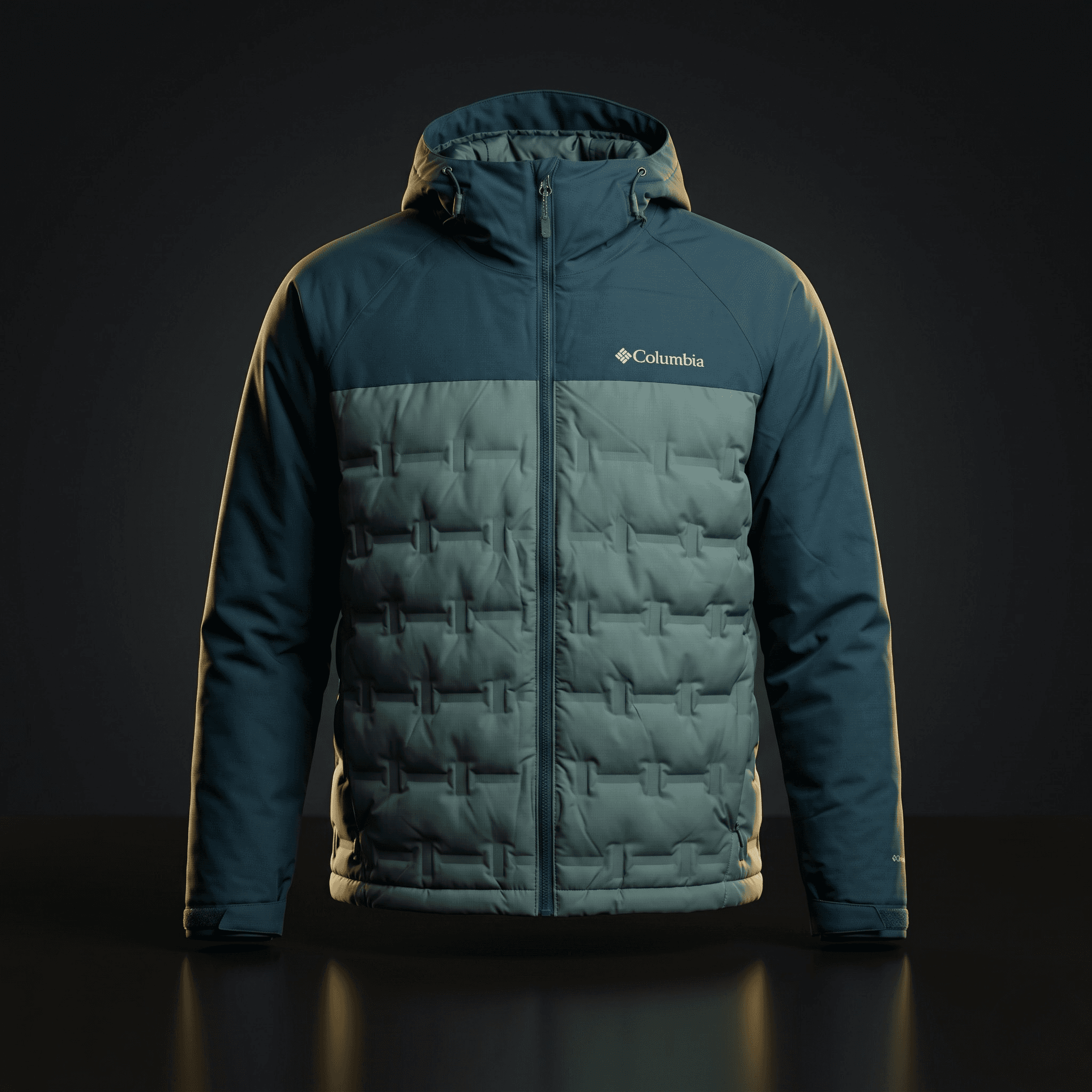 Jaqueta Columbia Grand Trek II Down Hooded Masculina Marrom