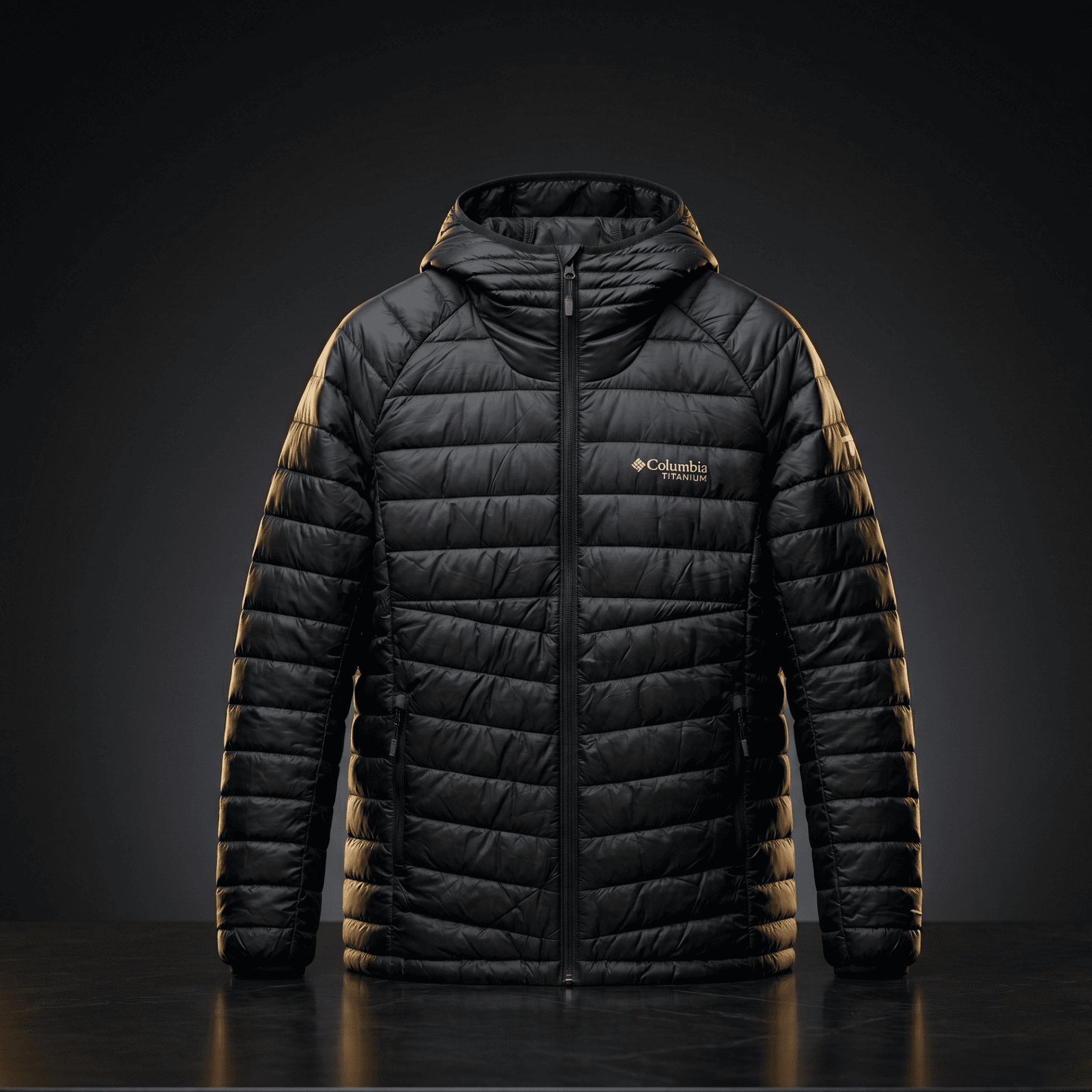 Jaqueta Columbia Platinum Peak Hooded Titanium Masculina