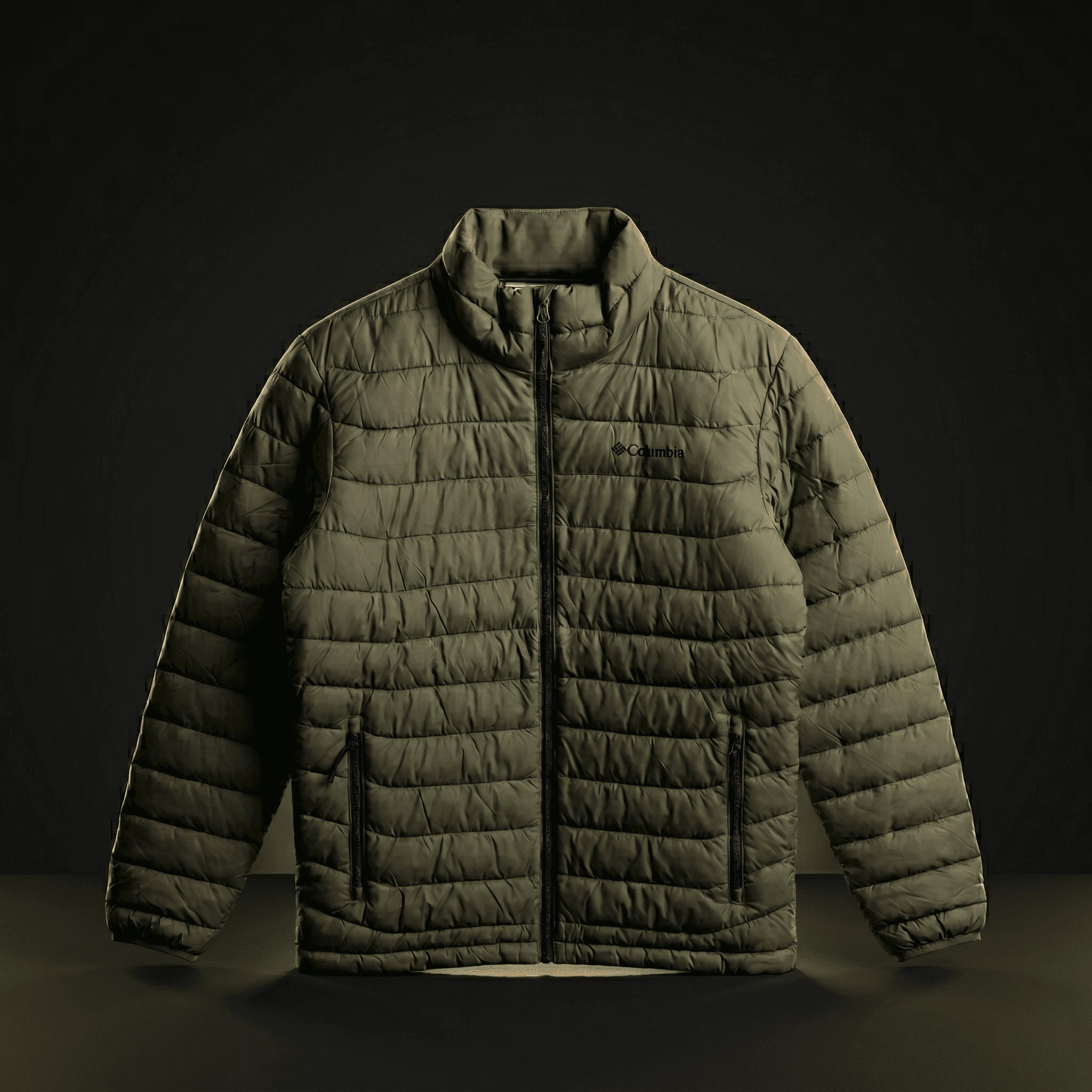 Jaqueta Columbia Powder Lite Masculina Verde Militar