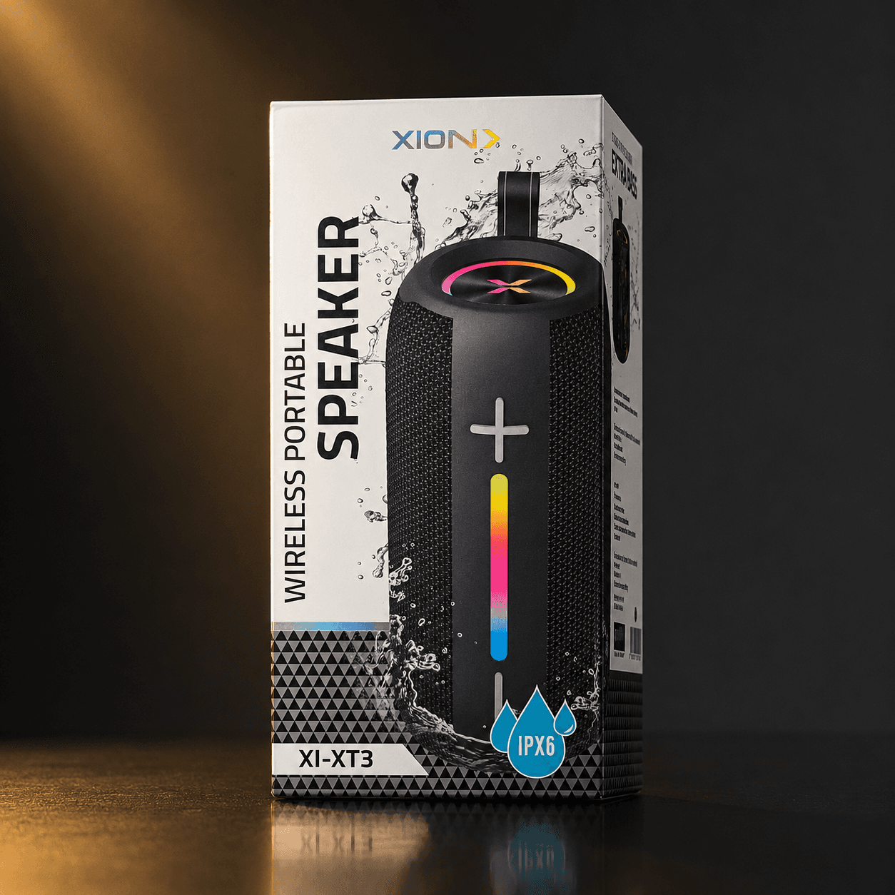 Caixa de Som Bluetooth Portátil XT3 RGB IPX6
