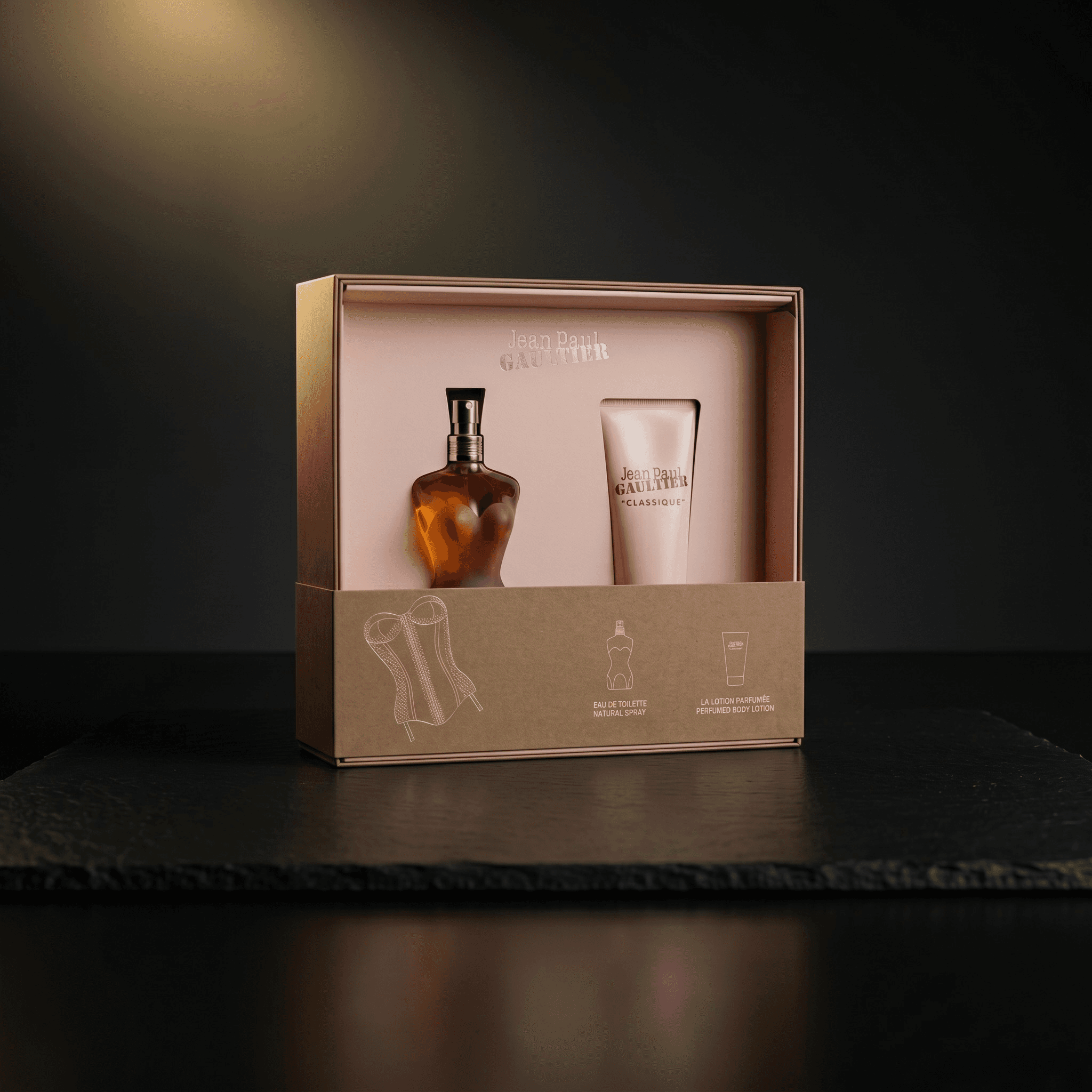 Kit Jean Paul Gaultier Classique com eau de toilette e loção corporal