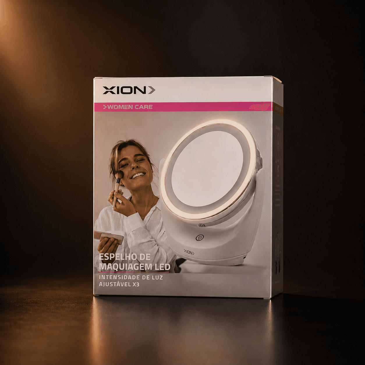 Espelho de maquiagem Xion com LED ajustável