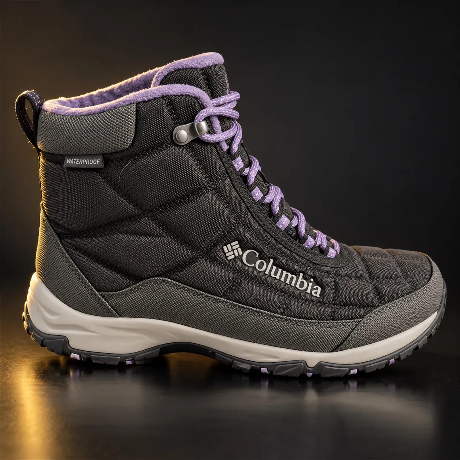 Bota Columbia Firecamp Feminina Black/Plum Purple 2099891 010