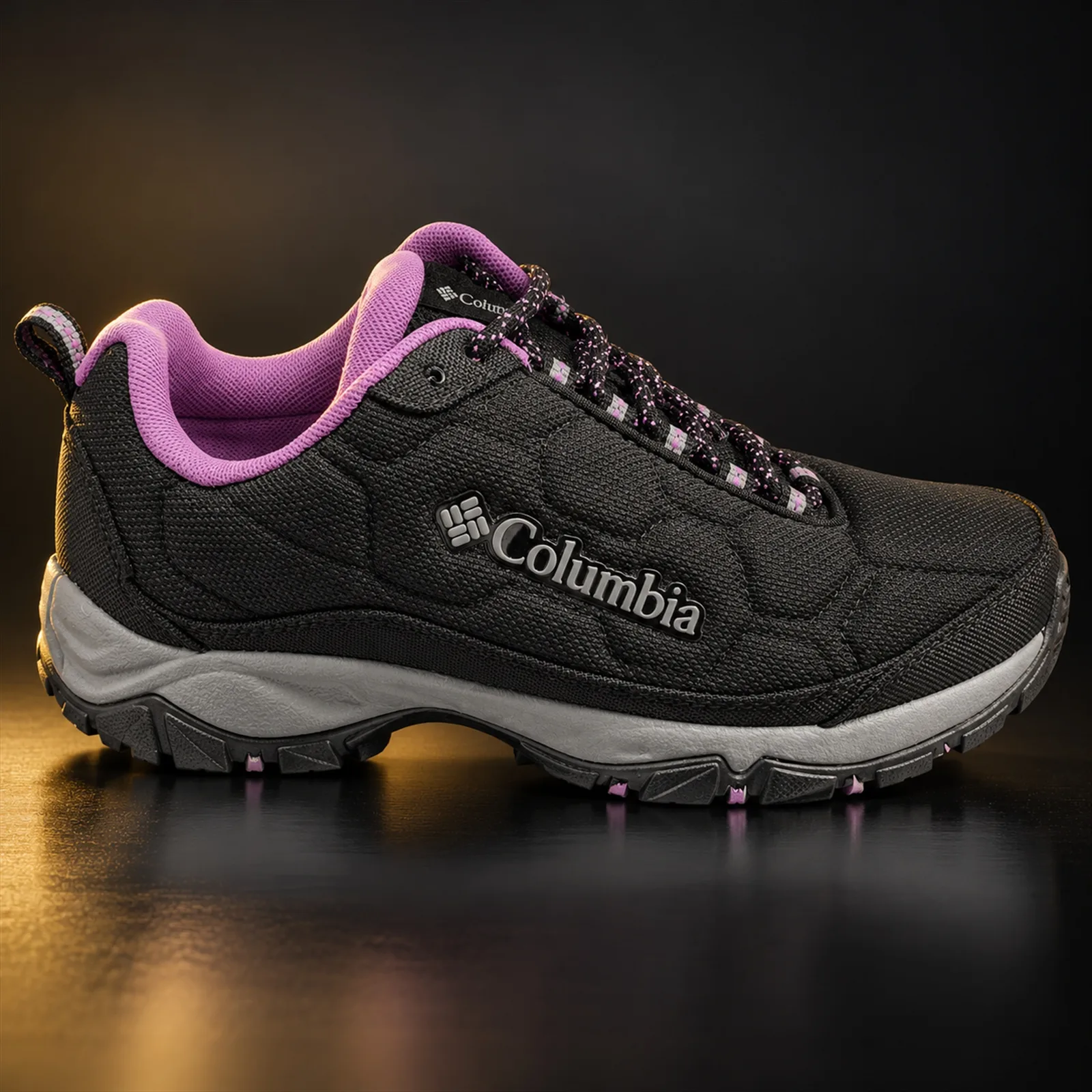 Tênis Columbia Firecamp III Waterproof Feminino Black/Pink 2099901 010