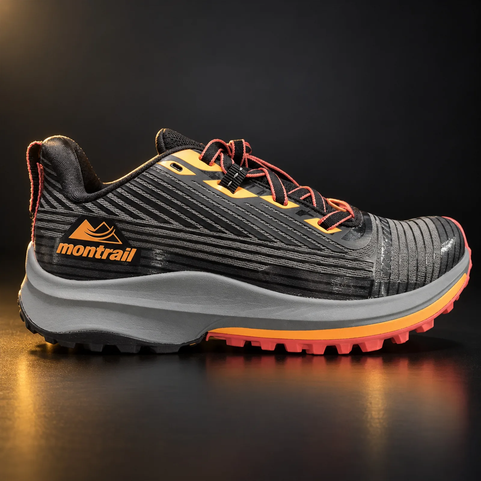 Tênis Columbia Montrail Trinity AG Feminino Black/Orange 1979631 013