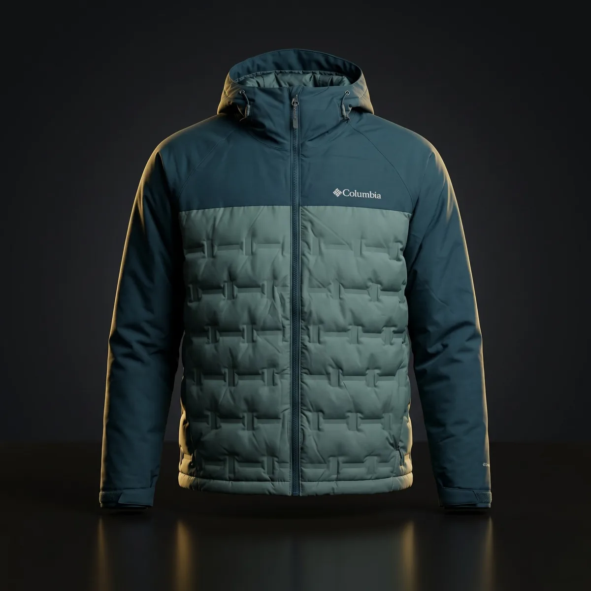 Jaqueta Columbia Grand Trek II Down Hooded Masculina Marrom