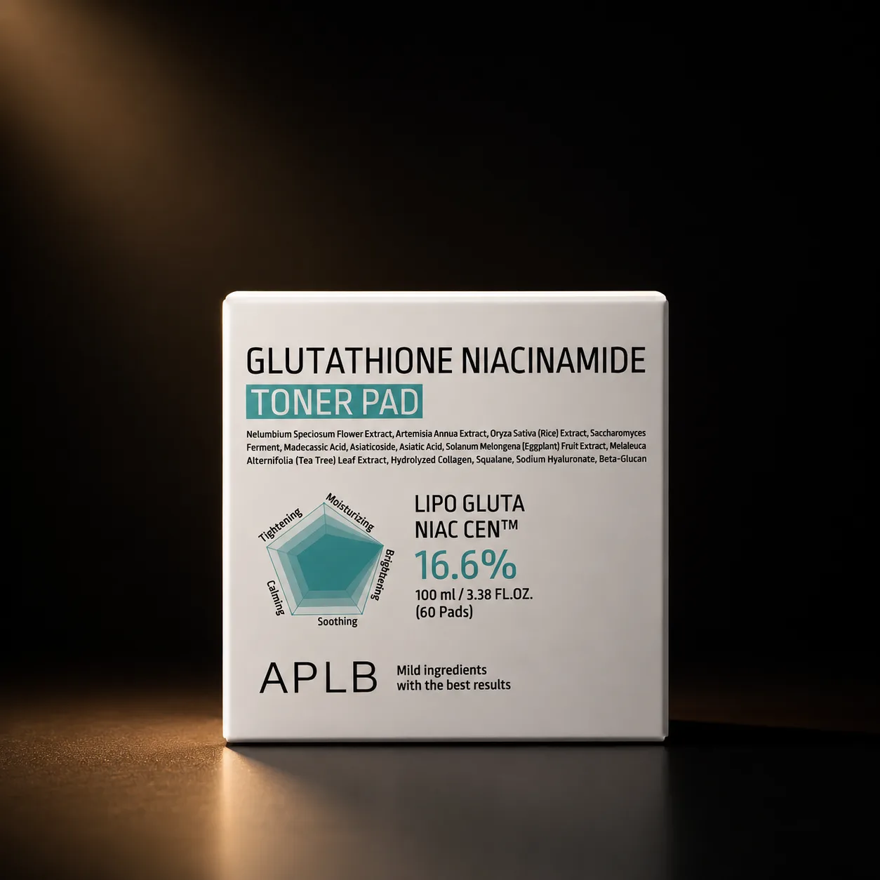 APLB Glutathione Niacinamide Toner Pad