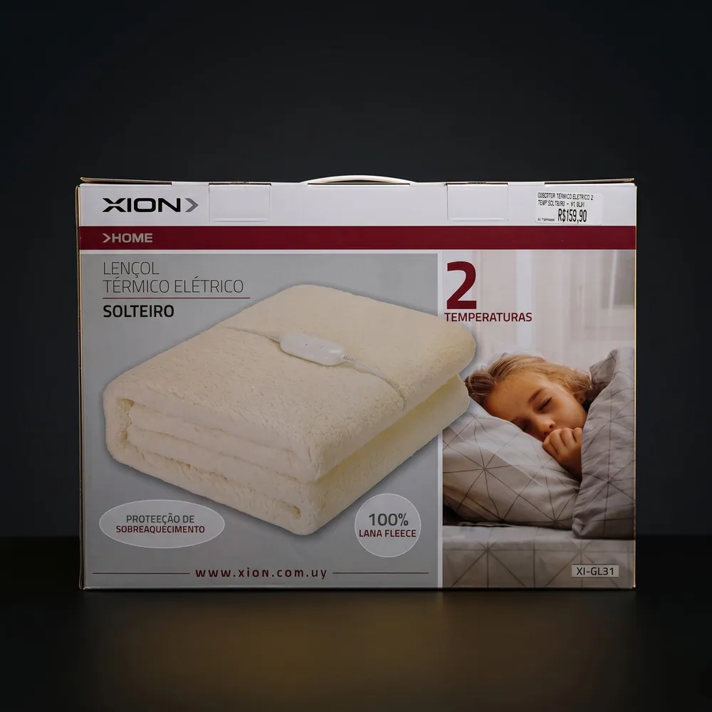 Cobertor Térmico Elétrico Xion Lã Fleece Solteiro