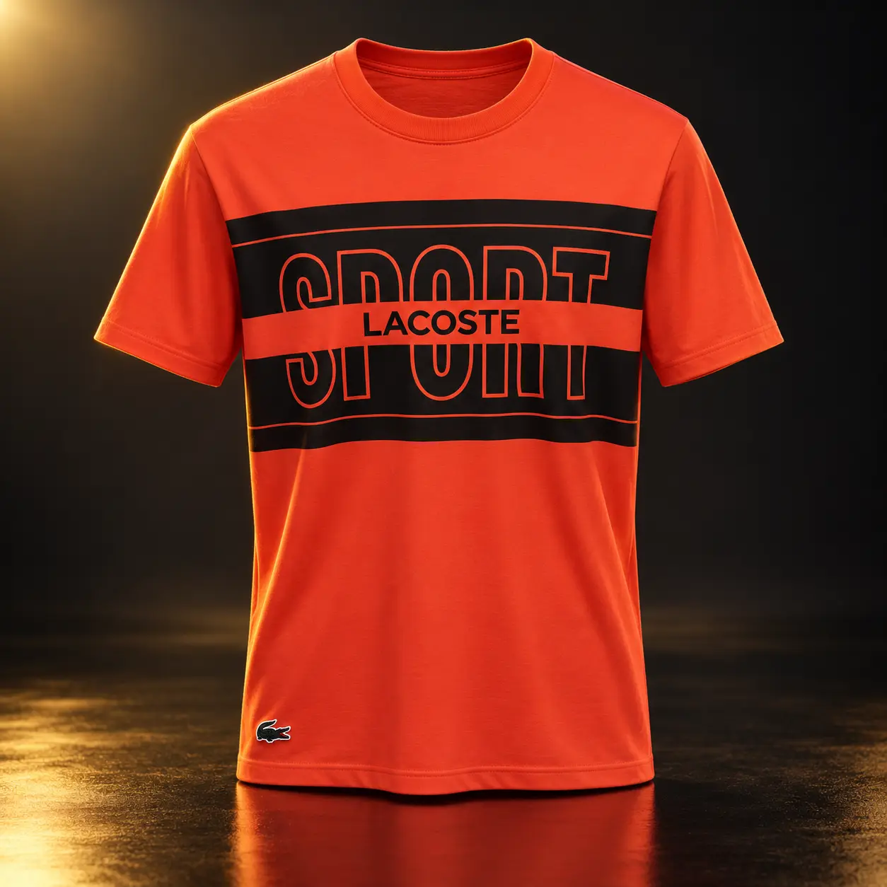 Camiseta Lacoste laranja Sport