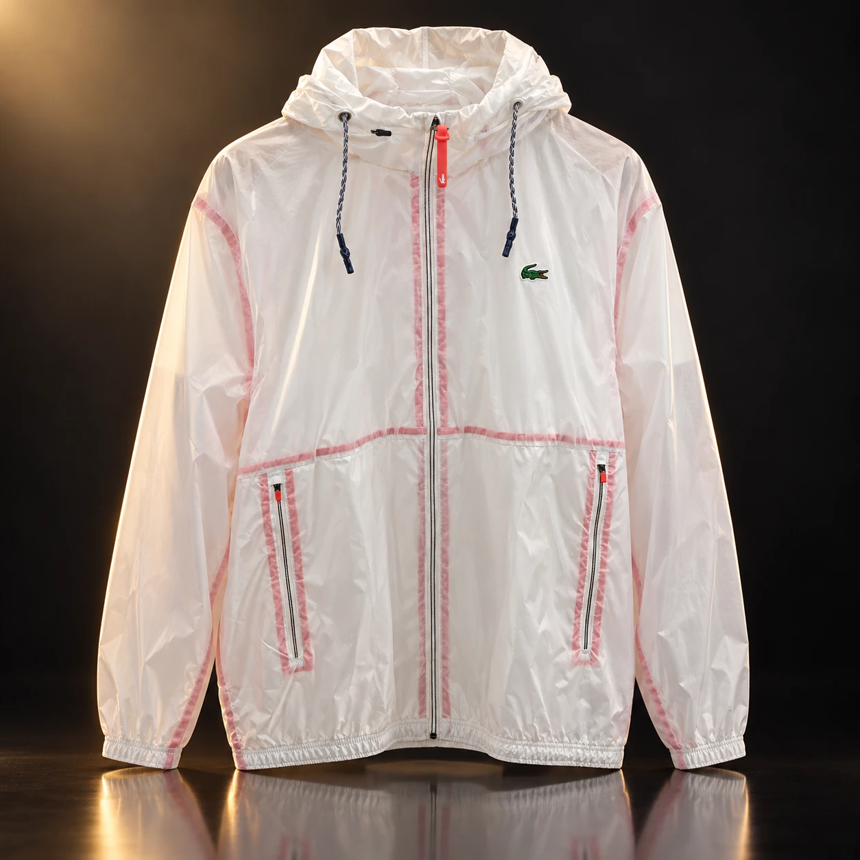 Corta-vento Lacoste branco