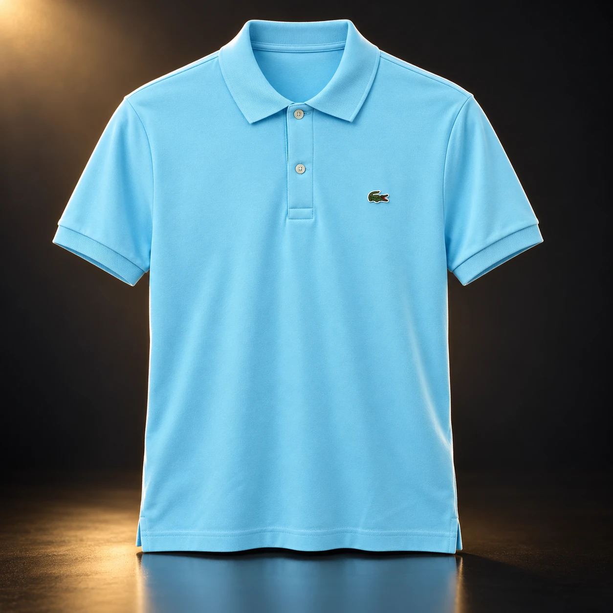 Polo Lacoste azul-clara