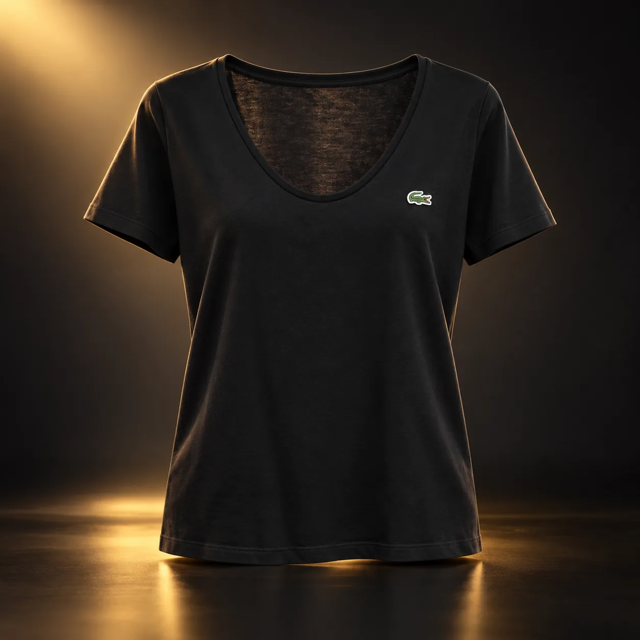 Camiseta Lacoste feminina preta