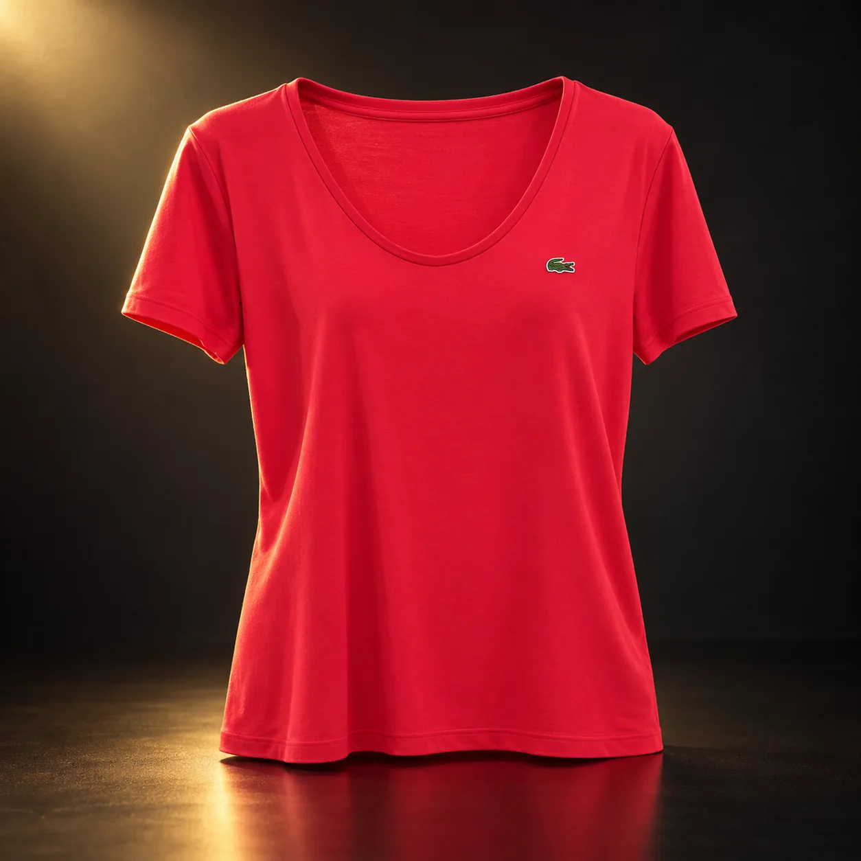 Camiseta Lacoste feminina vermelha