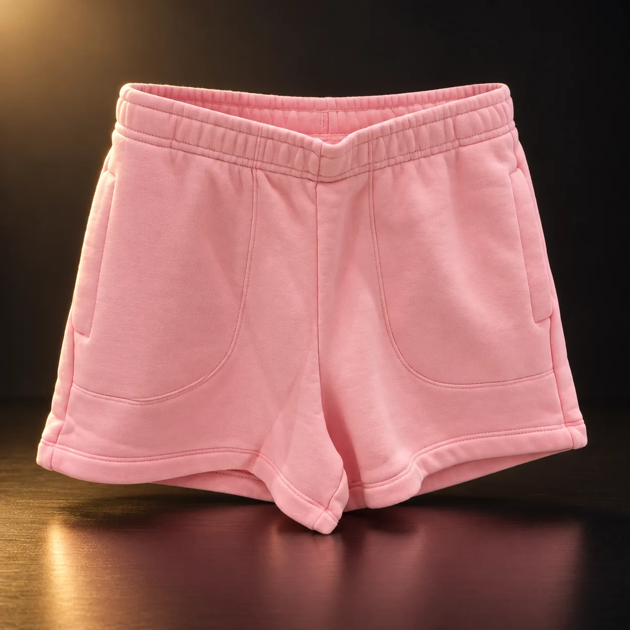 Short moletom Lacoste rosa