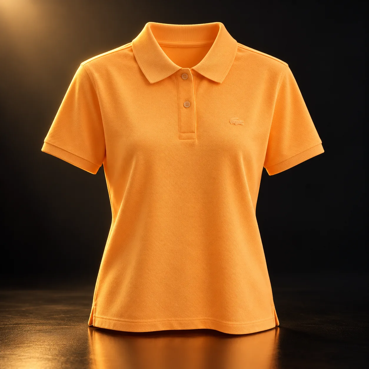 Polo Lacoste feminina laranja