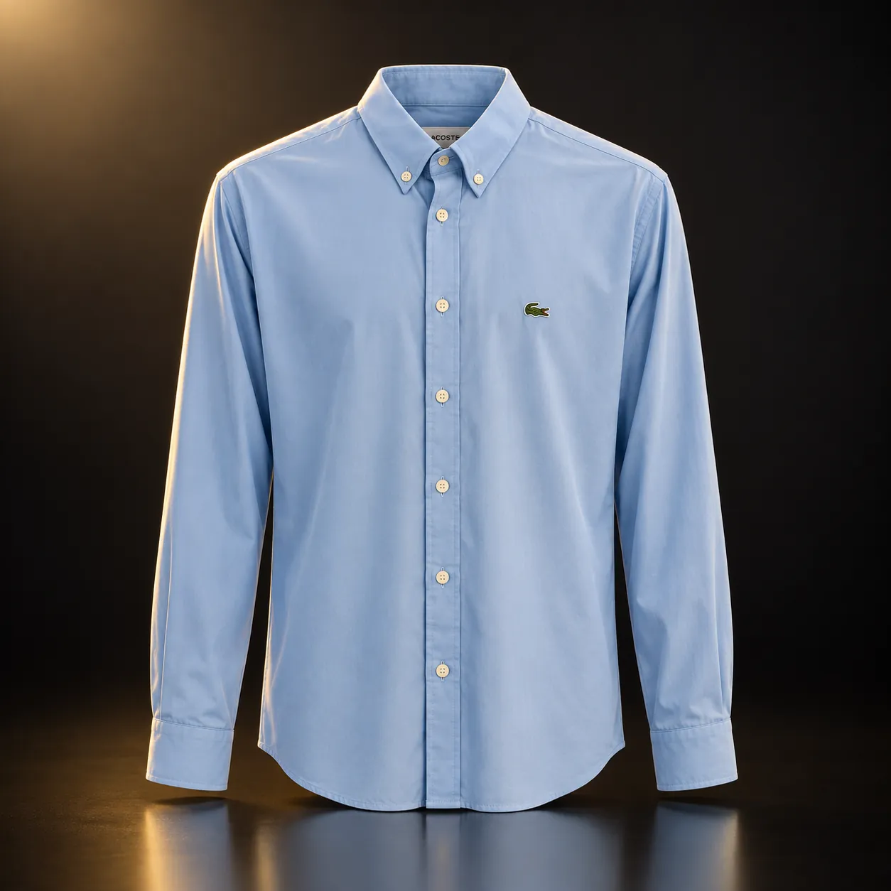Camisa Lacoste Oxford azul