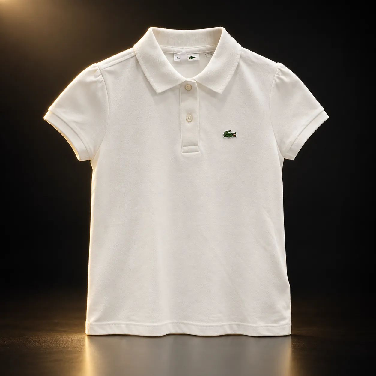 Polo Lacoste feminina branca