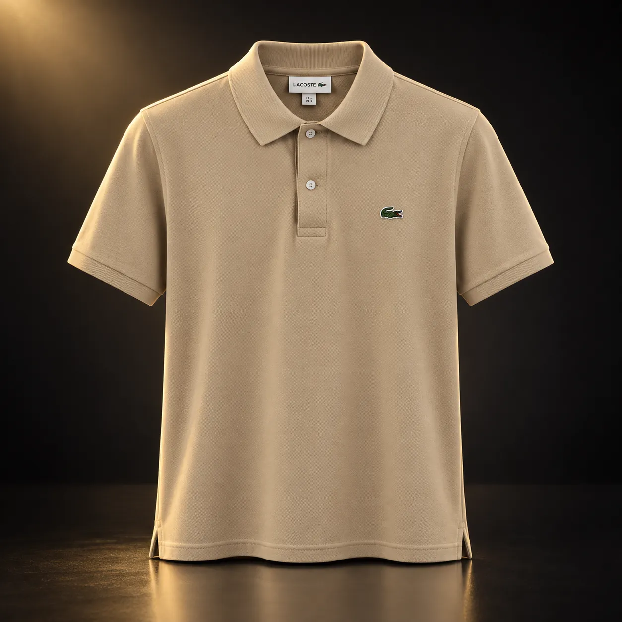 Polo Lacoste bege 2
