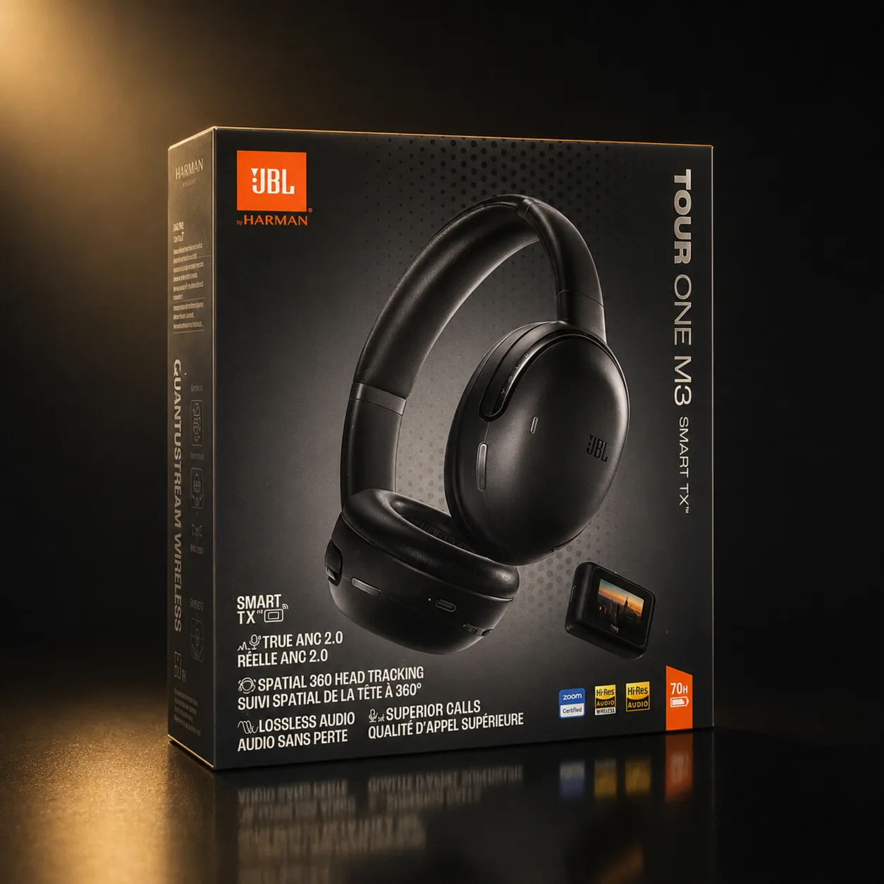 JBL Tour One M3 Fone de Ouvido Bluetooth com Cancelamento de Ruído Preto