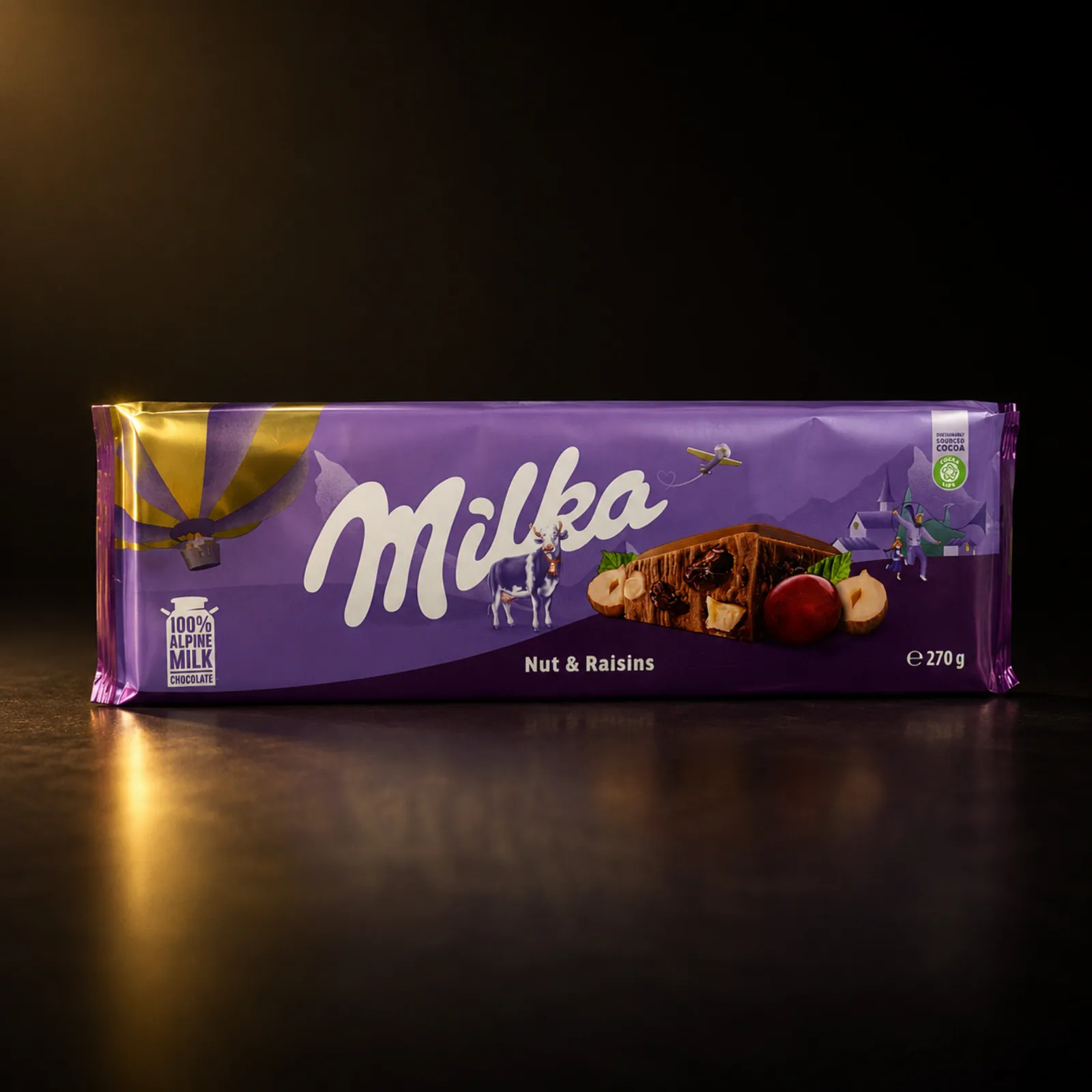 Chocolate Milka Nut & Raisins