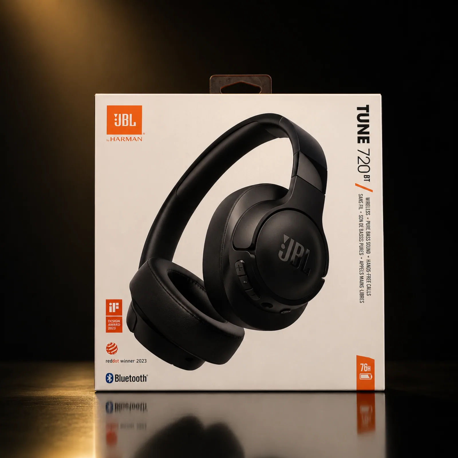 Fone de Ouvido JBL Tune 720BT Bluetooth Sem Fio Preto