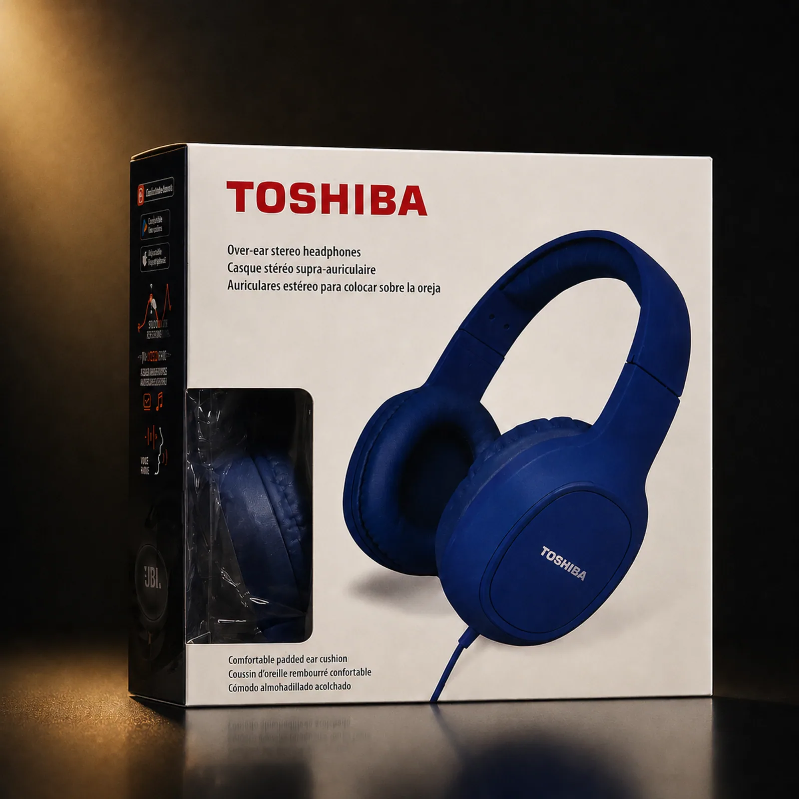 Fone de Ouvido Toshiba Slick Series RZE-D160H II com Fio Azul