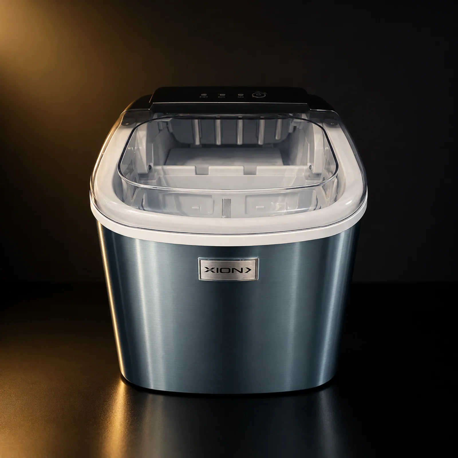 Máquina de Gelo Portátil XION XI-ICE Panel LED Inox (Ice Maker)