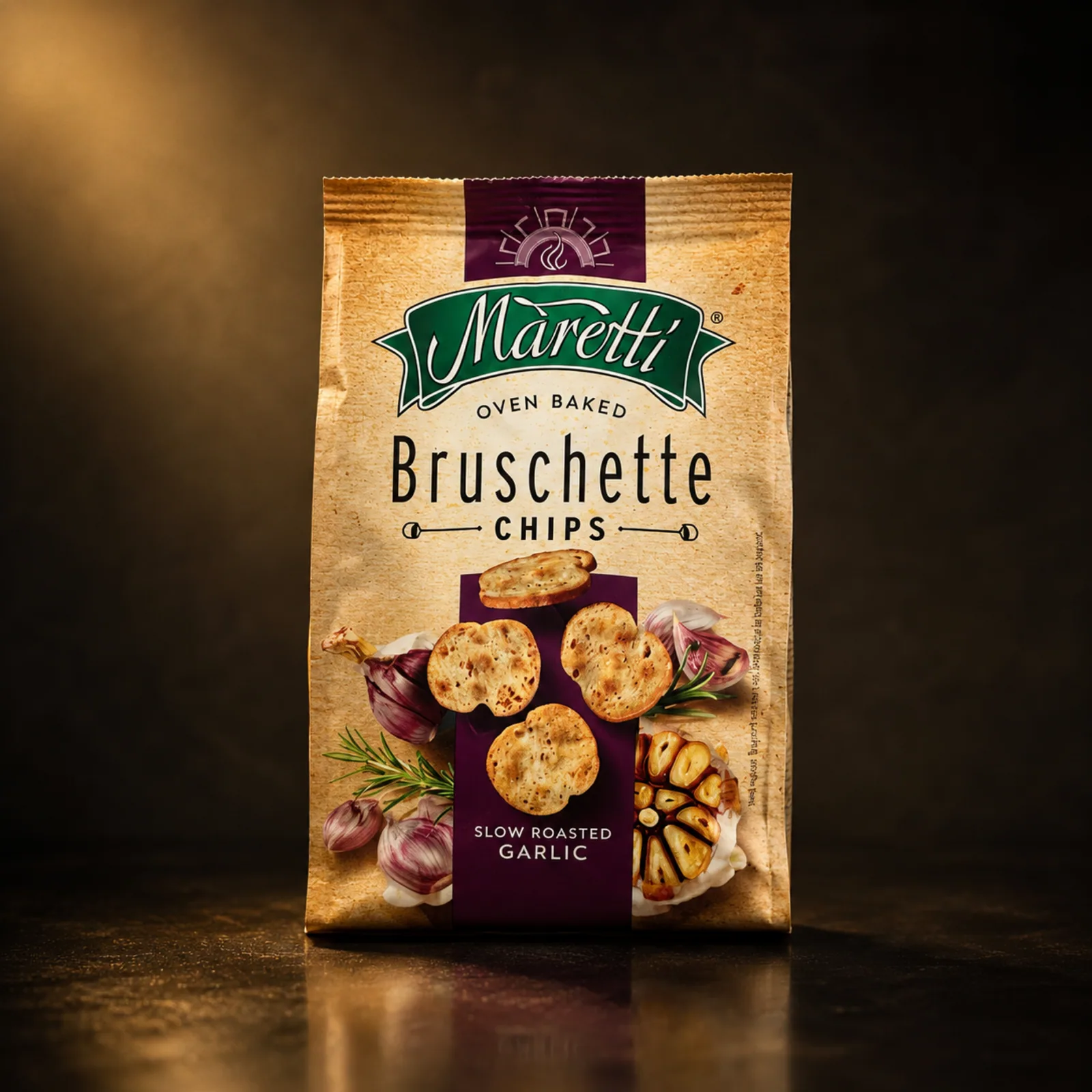 Maretti Bruschette Chips Slow Roasted Garlic