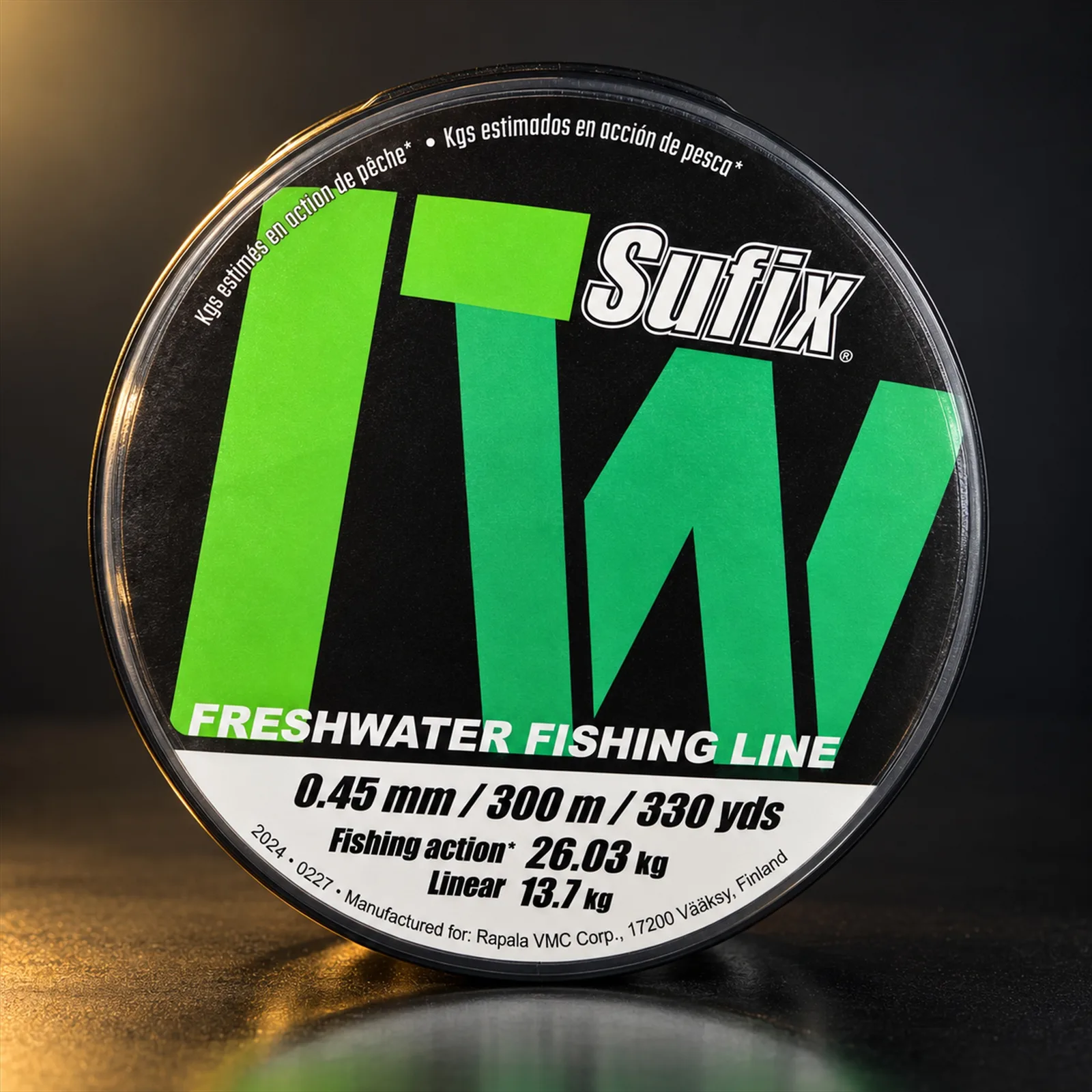 Linha Sufix Mono Freshwater 300 m 0,45 mm Transparente
