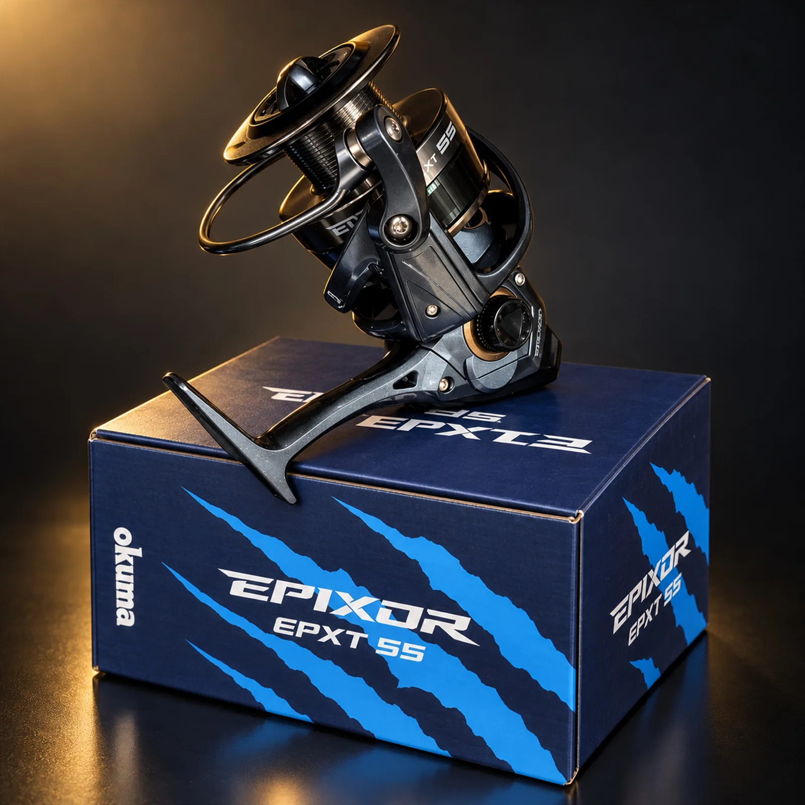 Molinete Okuma Epixor 55 7+1 Rolamentos Relação 5,0:1 Carretel de Alumínio EPXT-55