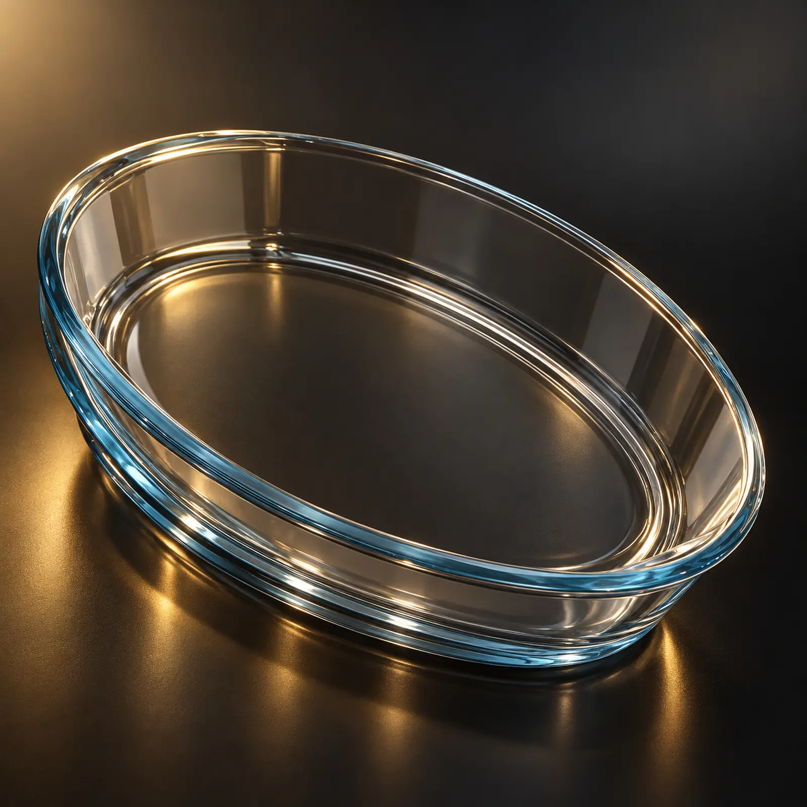 Forma Assadeira Média Oval Borcam Pasabahce de Vidro 18 x 26 cm 1,65 L