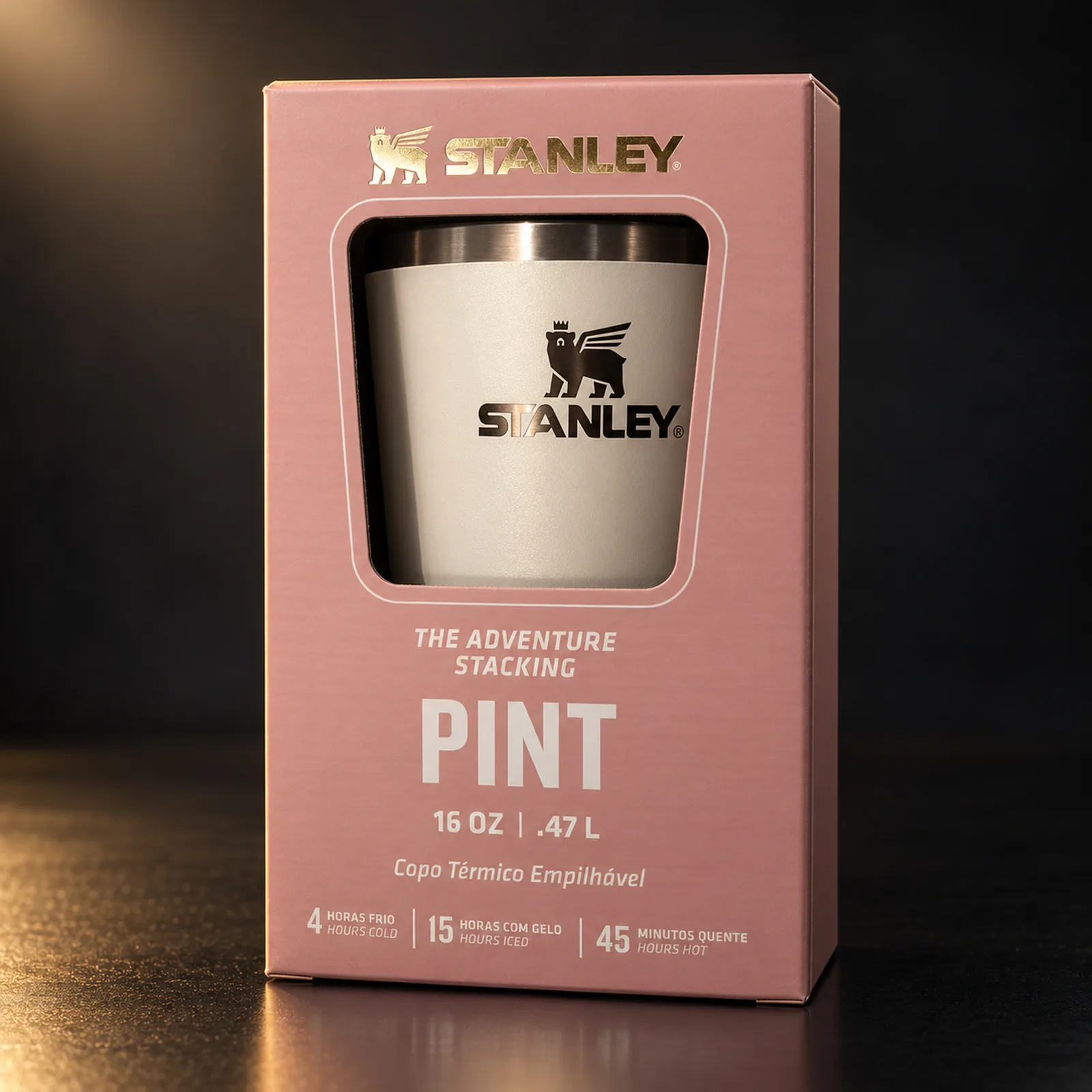 Copo térmico Stanley Adventure Stacking Pint 473 ml Sugar