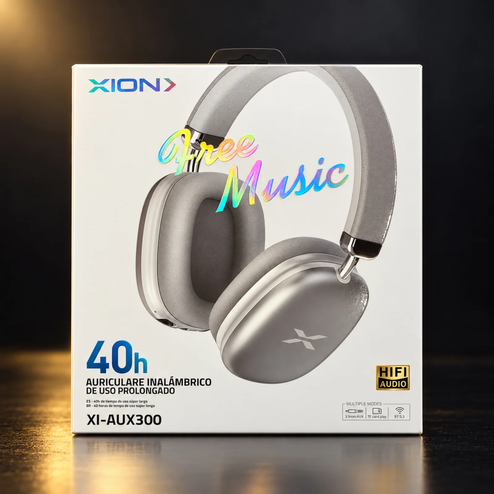 Fone de Ouvido sem Fio Xion XI-AUX300 Prata