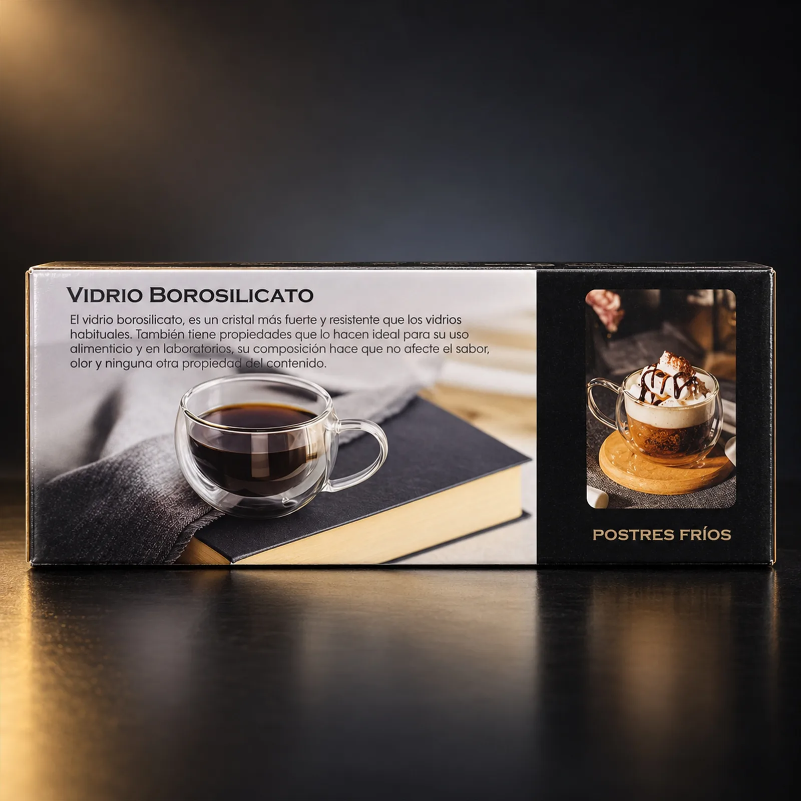Jogo 2 copos de vidro Varenna borosilicato 270 ml
