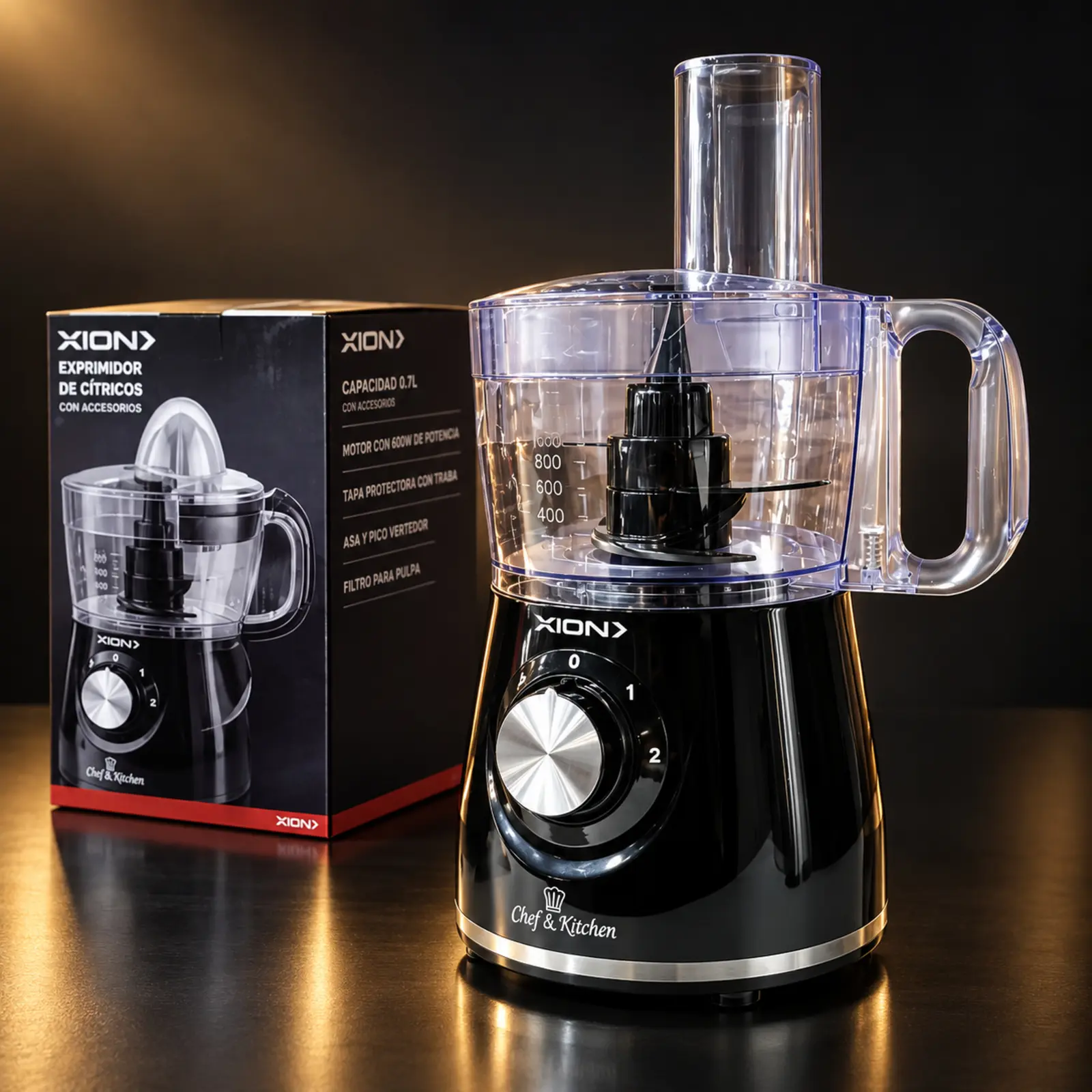 Multiprocessador Xion XI-GL7010N 3 em 1 800 W 110/220 V preto