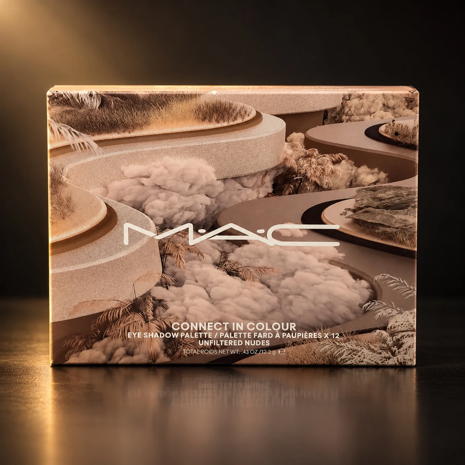 Paleta de sombras MAC Connect In Colour Unfiltered Nudes 12 cores
