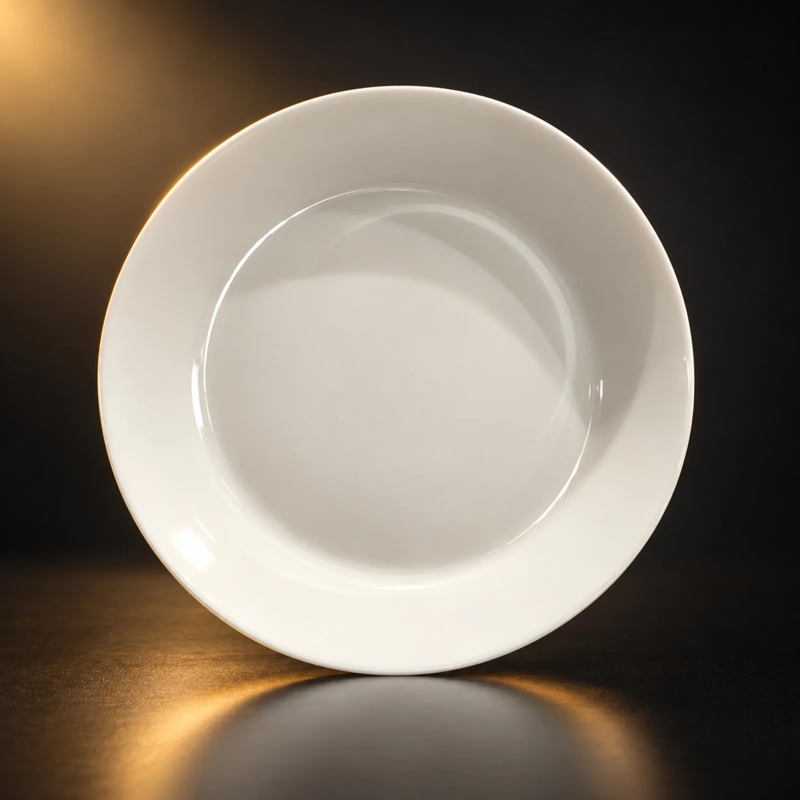 Prato raso Selecta branco 25 cm vidro opalino