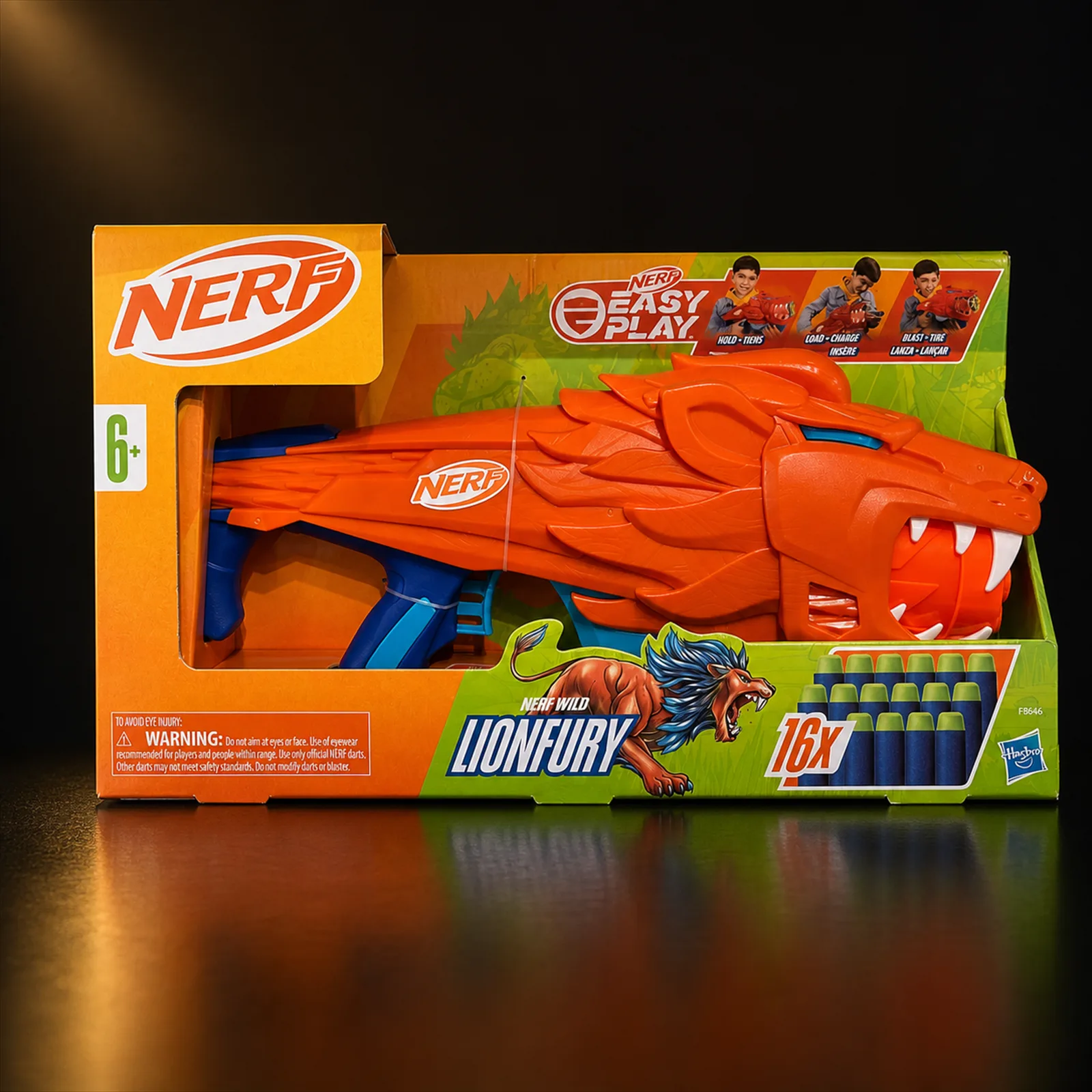 Lançador Nerf Wild Lionfury