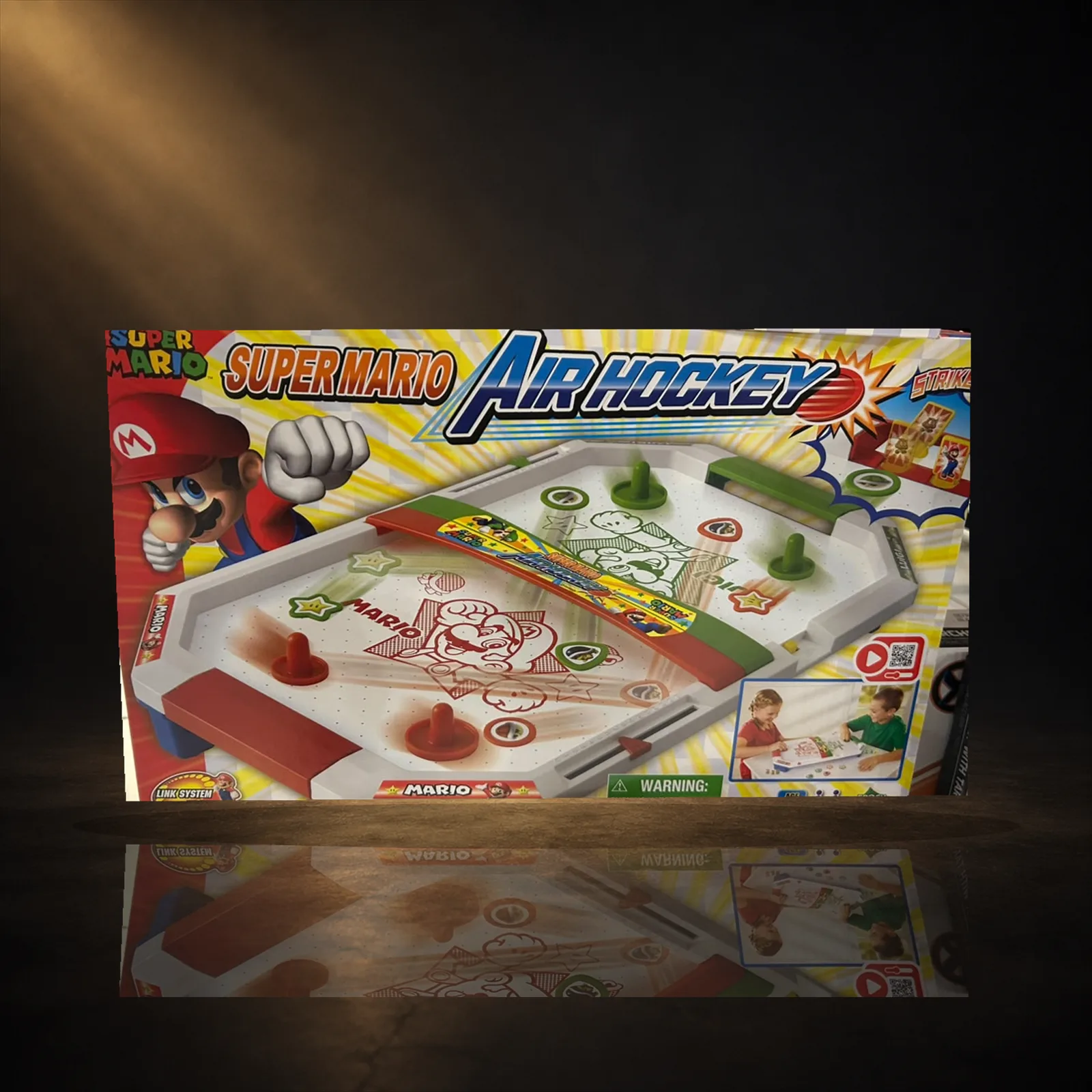 Super Mario Air Hockey Jogo de Mesa 2 em 1