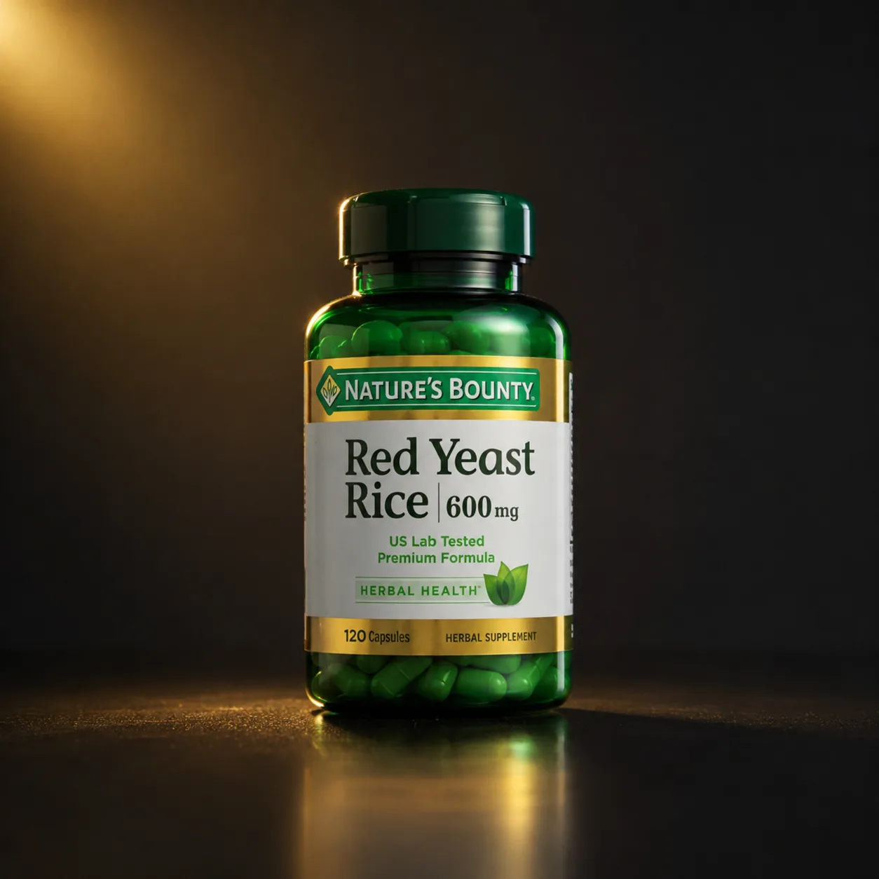 Red Yeast Rice (Arroz de Levedura Vermelha) 600mg Nature's Bounty 120 Cápsulas