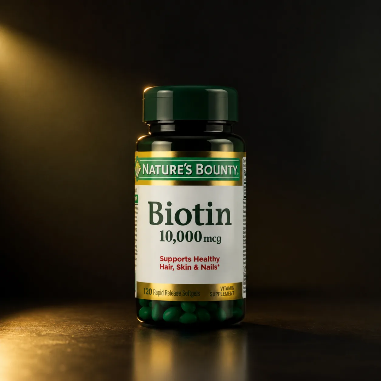 Biotina 10.000mcg Nature's Bounty 120 Cápsulas Softgel