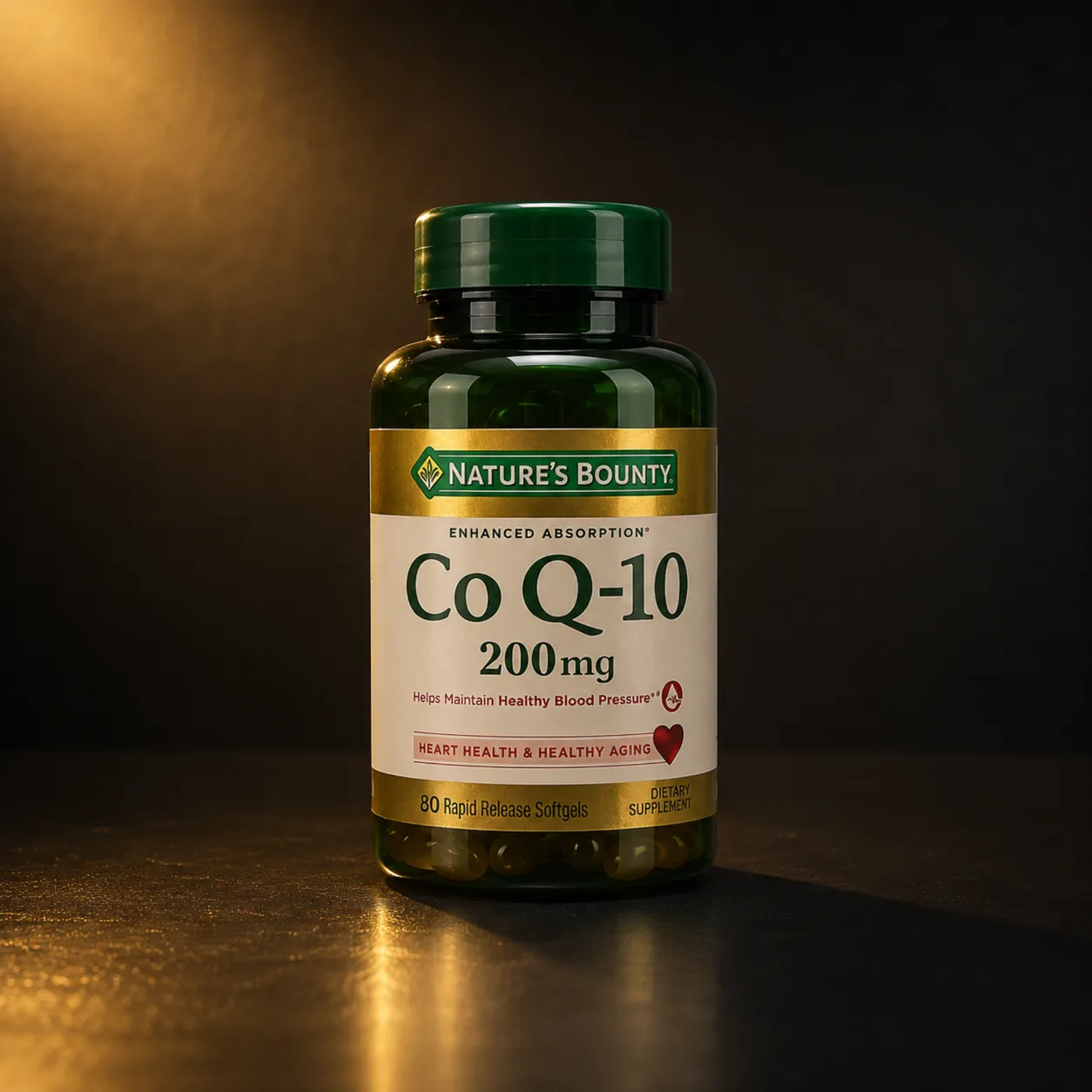 CoQ-10 200mg Nature's Bounty Absorção Aumentada 80 Cápsulas Softgel